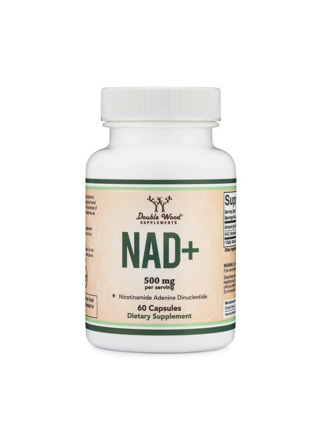 Double Wood Supplements مكمل NAD لمكافحة الشيخوخة وتجديد الخلايا (500 ملغ من NAD+ النقي 95% لكل حصة، إمداد لمدة 30 يومًا) مشابه للنيكوتيناميد ريبوسيد (تم اختباره من قبل طرف ثالث، آمن للنباتيين، غير معدل وراثيًا) من دابل وود - Image 4
