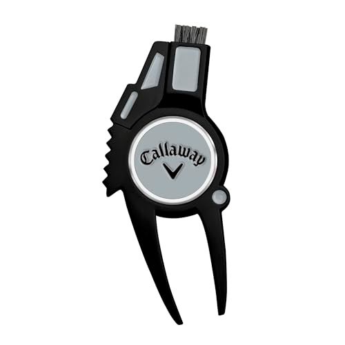 Callaway 4in1 Golf Divot Repair Tool BlackSilver - Image 1