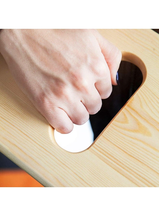 Wooden Transfer Slide Board with Handles,29.5" x 7.9" x 0.75", 200 kg Capacity, Patient and Senior Mobility Aid - Image 2