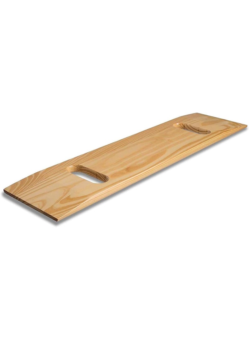 Wooden Transfer Slide Board with Handles,29.5" x 7.9" x 0.75", 200 kg Capacity, Patient and Senior Mobility Aid - Image 1