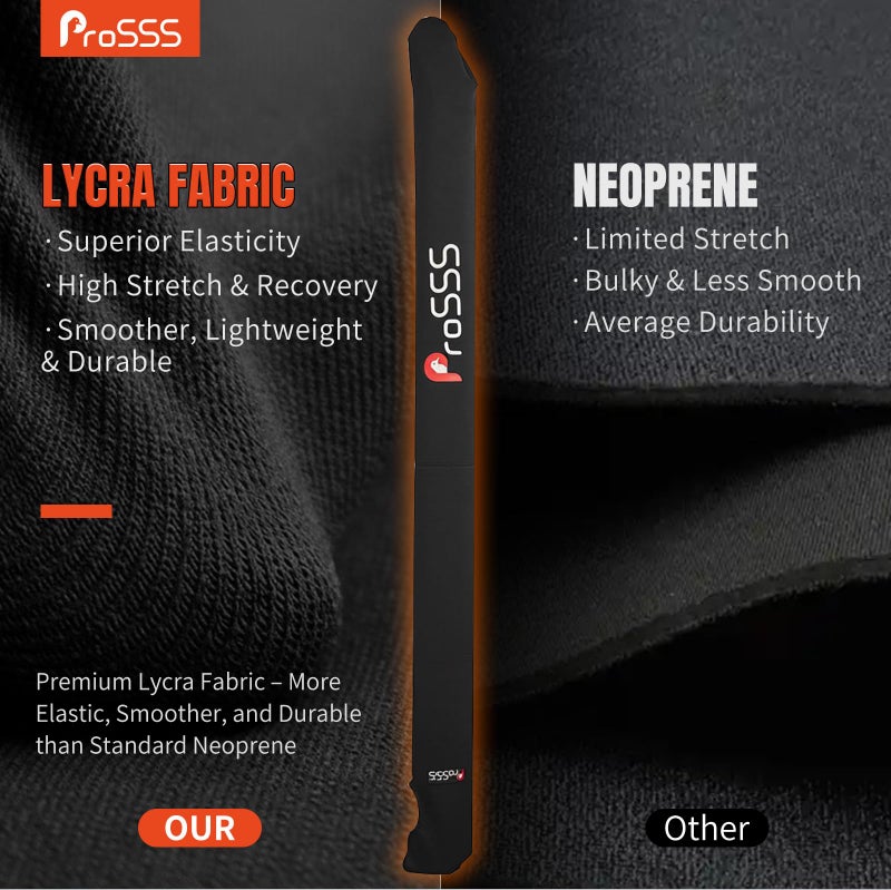 ProSSS Power-Pole Cover 1PCS (10ft, Black) â€“ Premium Lycra Fabric for Superior Elasticity â€“ Snug Stretch Fit â€“ No Zipper/Velcro â€“ Travel Protective Cover for Power-Pole Blades - Image 2