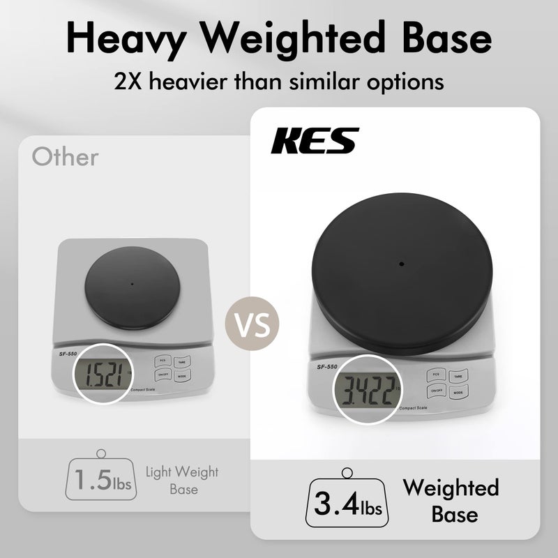 KES Bathroom Toilet Paper Holder Stand Modern Tissue Roll Holder SUS304 Stainless Steel Rustproof Freestanding 20.2" H, Matte Black BPH283S1-BK - Image 2