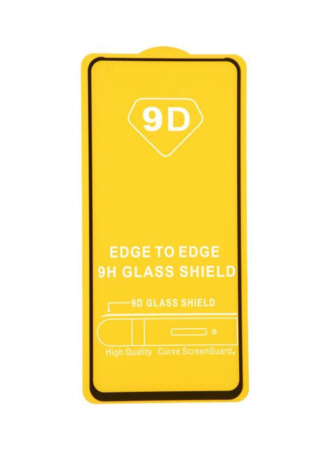 NIBEMINENT Glass Screen Protector with Black Frame for Samsung Galaxy A80 Clear - Image 1