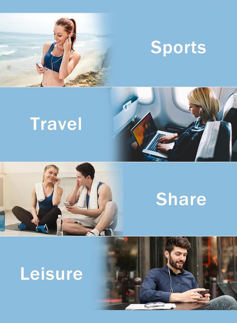 CATANES Handsfree,Headphones, Earphones for All Android Devices, USB C Earphone with Microphone Wired Earphones HiFi Stereo Sound Headphone - Image 4