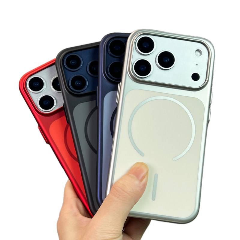 MS PC MagSafe Case for iPhone 16 / 16 Plus / 16 Pro / 16 Pro Max with Shockproof and Drop Protection plus Shockproof plus Anti-Fingerprint plus Strong Magnetic in Orange - Image 4