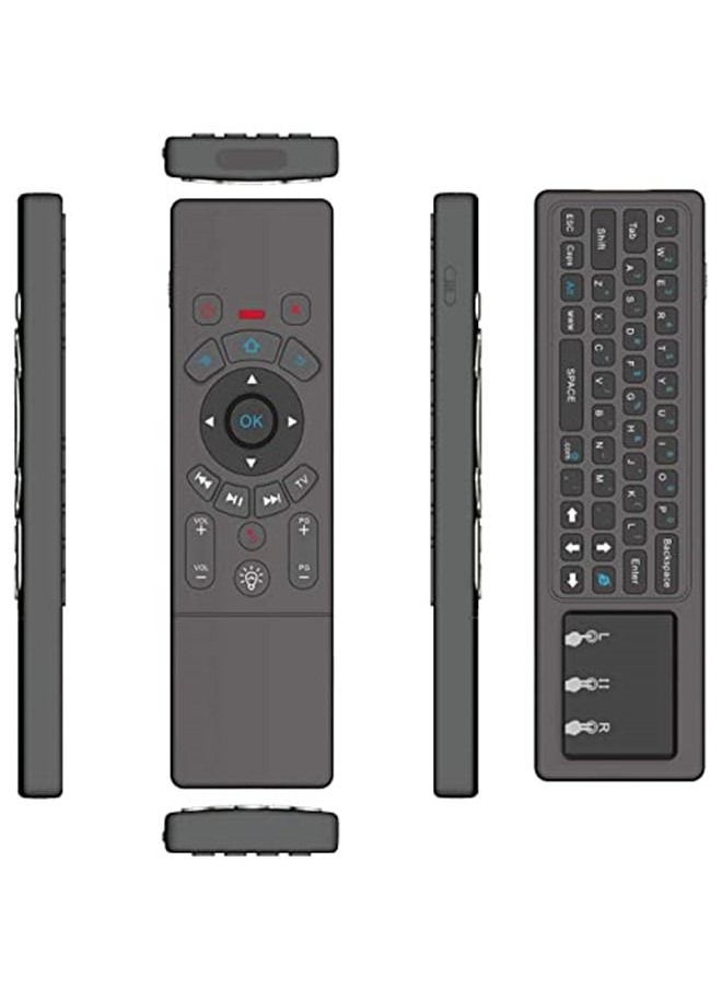 Generic - Air Mouse for Android tv Box, Rechargeable Mini Wireless Keyboard and Air Remote Control Touchpad with RGB Backlit T6 for Android TV Box, PC, Projector, HTPC etc - Image 1