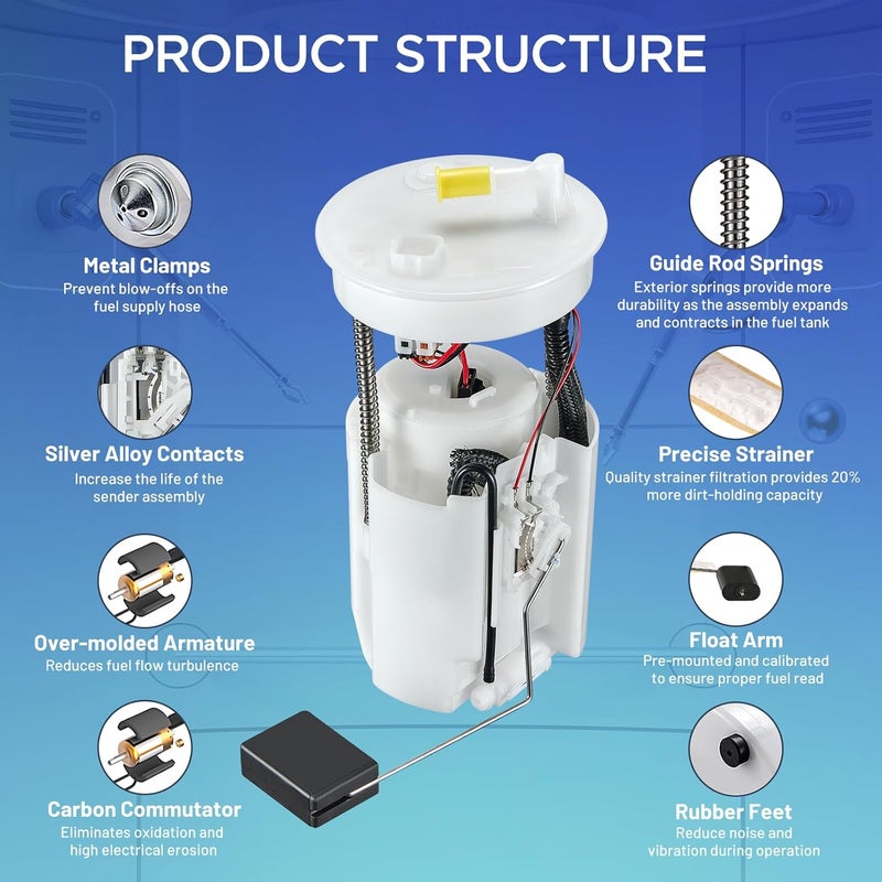 SYKRSS E8922M Fuel Pump Module Assembly for Acura TSX & Honda Accord - Image 2