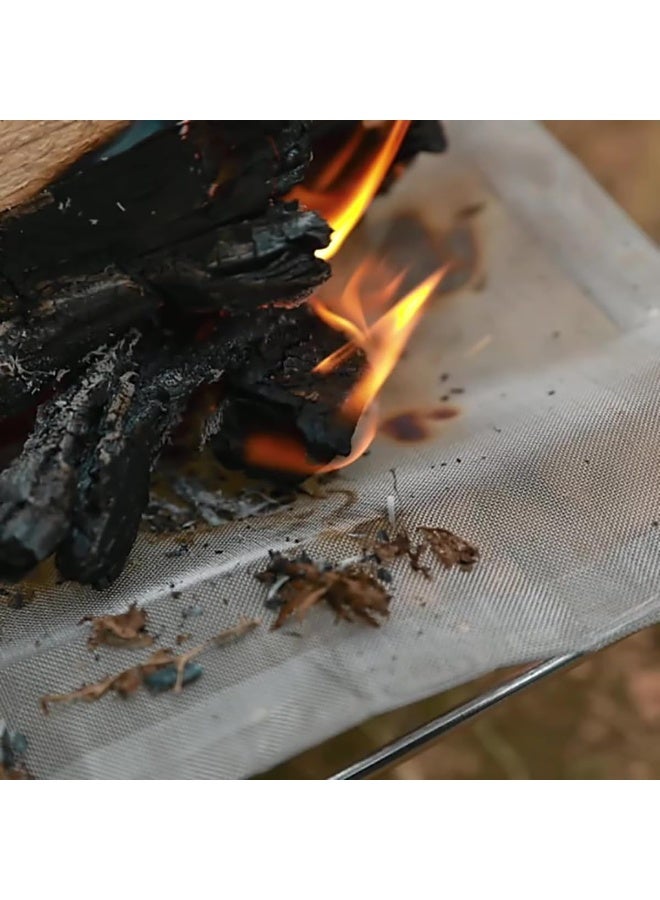 22inch Fire Mesh, Replacement Fire Mesh for Portable Fire Pit, for The Same 22-inch Product on The Market（Two meshes） - Image 2