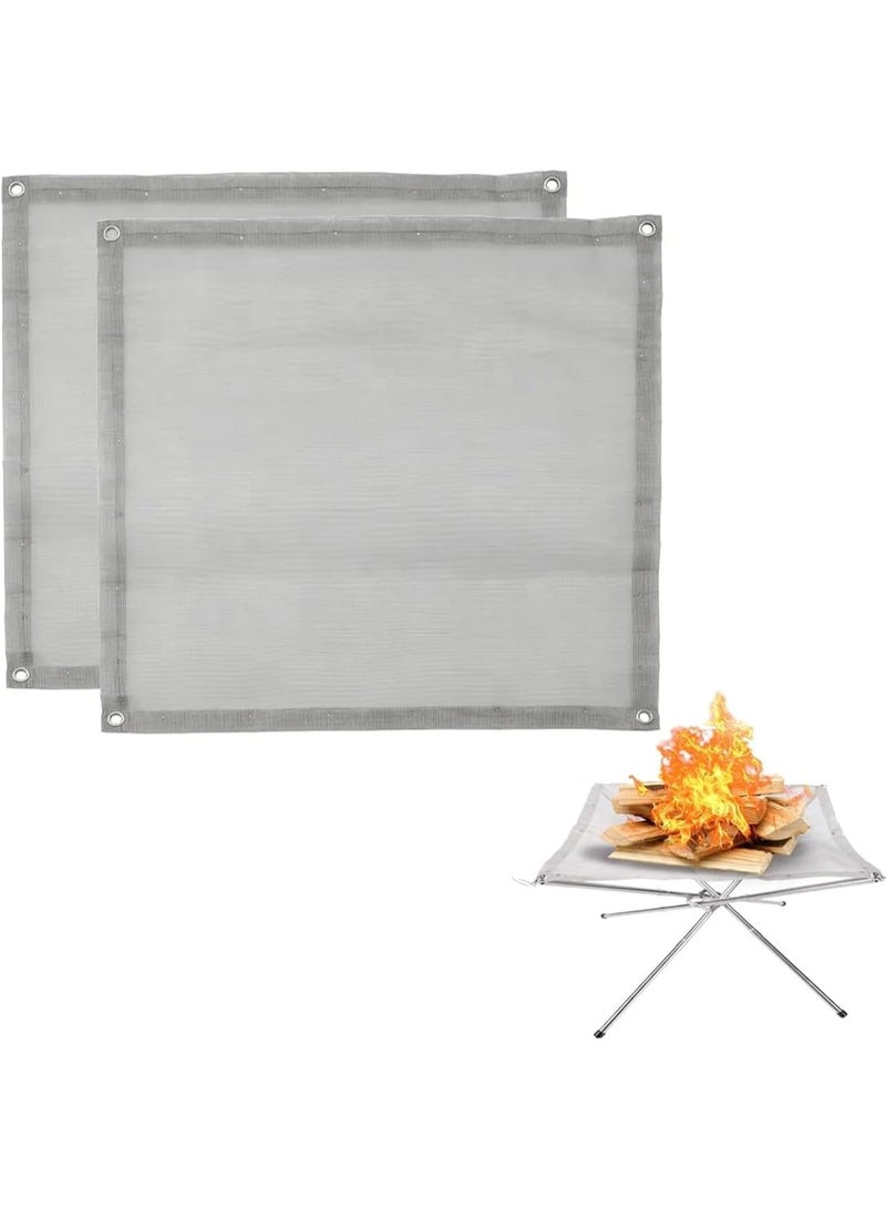 22inch Fire Mesh, Replacement Fire Mesh for Portable Fire Pit, for The Same 22-inch Product on The Market（Two meshes） - Image 1