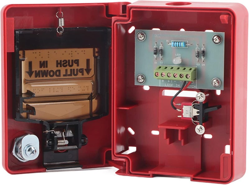 klarako DC Manual Multiple Wire System Safety Fire Pull Station Alarm Button，Fire Alarm Button for 9-28V Call Point Safety - Image 4