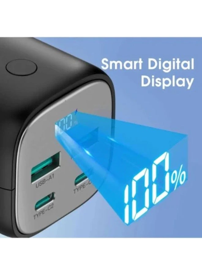 Raffae R-40 20000mAh Power Bank | 65W Fast Charging | Dual Type-C & USB | Quick Charge & Power Delivery | Compact & Travel Friendly - Image 3