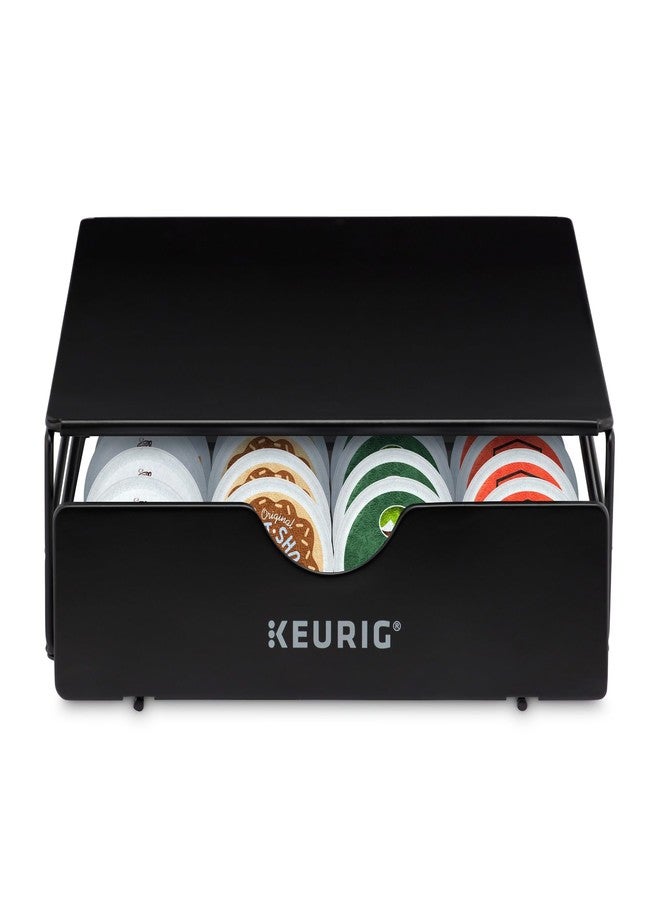 Keurig Slim Non-Rolling Storage Drawer, Coffee Pod Storage, Holds up to 24 Keurig K-Cup Pods, Black, Storage Drawer - 24ct, 9.2 x 3.3 x 12.2 inches - Image 1