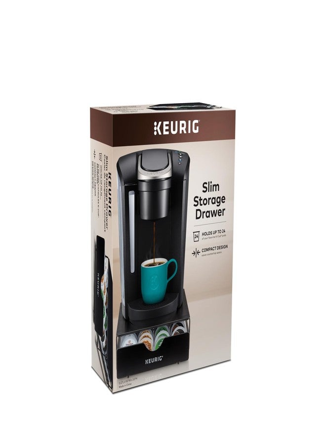 Keurig Slim Non-Rolling Storage Drawer, Coffee Pod Storage, Holds up to 24 Keurig K-Cup Pods, Black, Storage Drawer - 24ct, 9.2 x 3.3 x 12.2 inches - Image 5