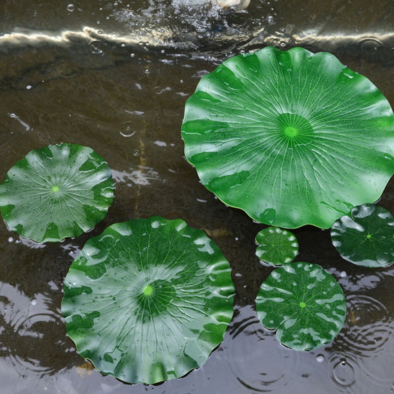 2pcs Artificial -Leaves Garden Fountain Simulation Leaf Fishpond -Leaf - Image 2