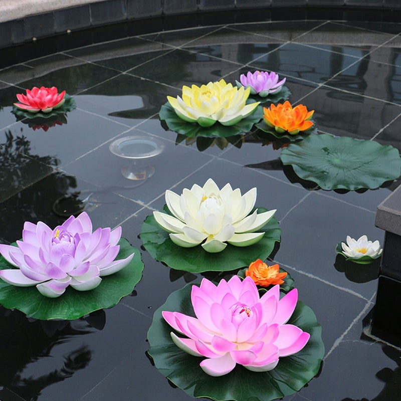 2pcs Artificial -Leaves Garden Fountain Simulation Leaf Fishpond -Leaf - Image 1