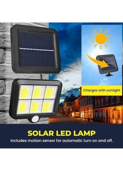 سبيس شوب مصباح شمسي مع مستشعر حركة، كشاف LED للإضاءة الخارجية  - Image 3
