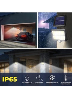 سبيس شوب مصباح شمسي مع مستشعر حركة، كشاف LED للإضاءة الخارجية  - Image 4