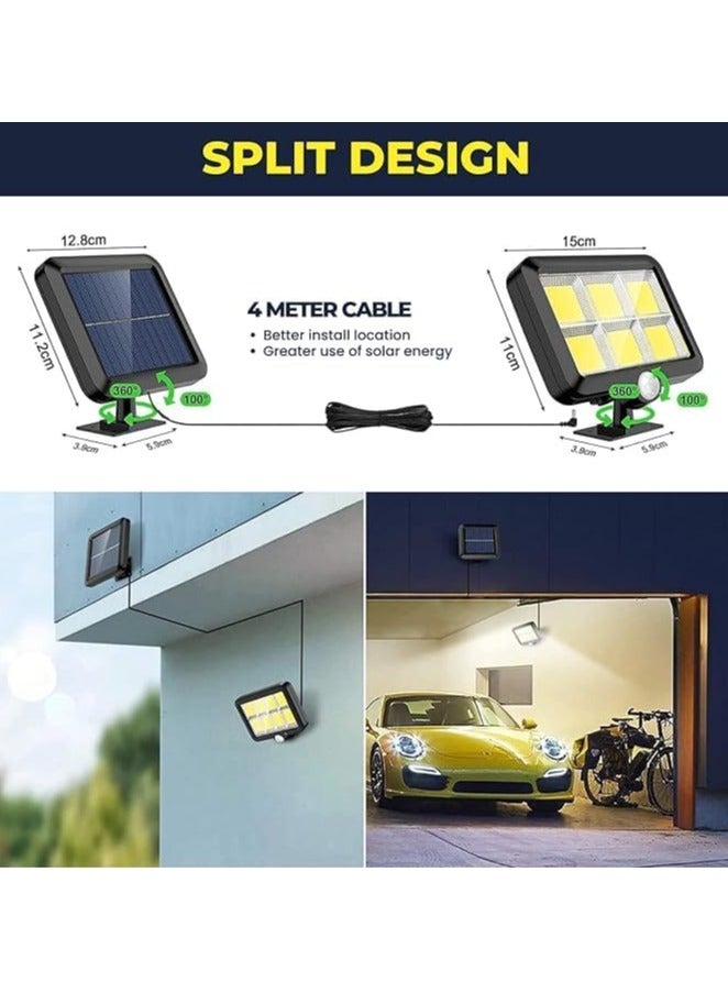 سبيس شوب مصباح شمسي مع مستشعر حركة، كشاف LED للإضاءة الخارجية - Image 5