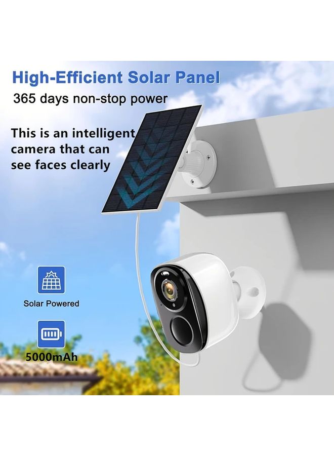 Solar Security Camera Wireless Outdoor 3MP Color Night Vision 2 Way Talk Human Detection - Image 4