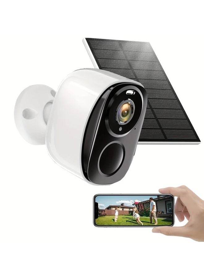 Solar Security Camera Wireless Outdoor 3MP Color Night Vision 2 Way Talk Human Detection - Image 1