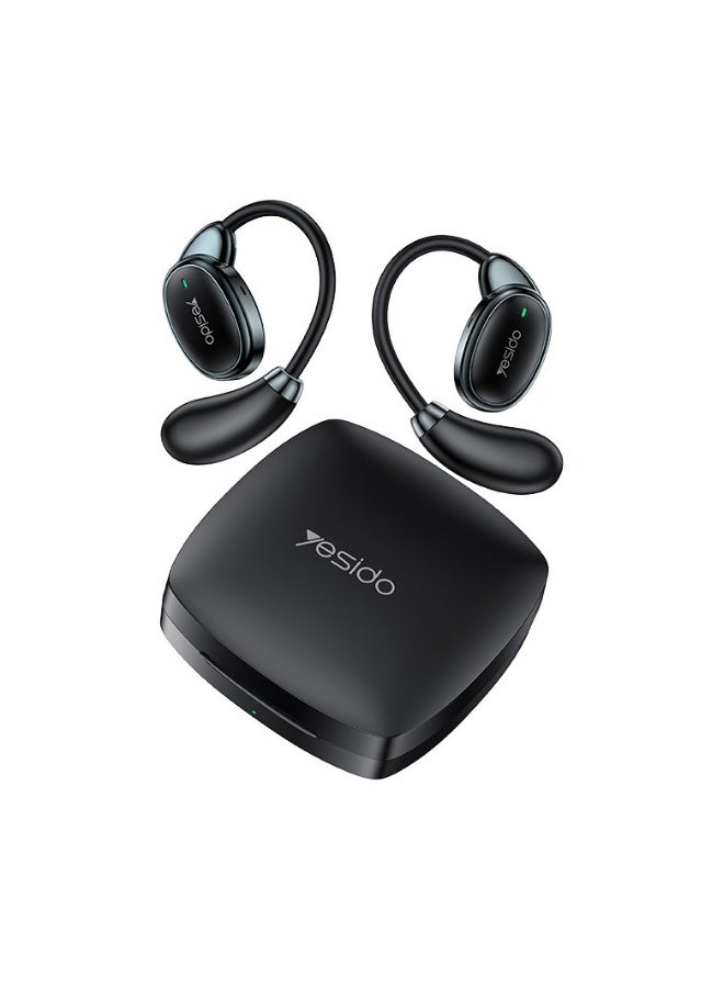 Beauenty Bluetooth Headset Open Ear-hanging Wearing Sports Wireless Bluetooth Headset/Black - Image 2