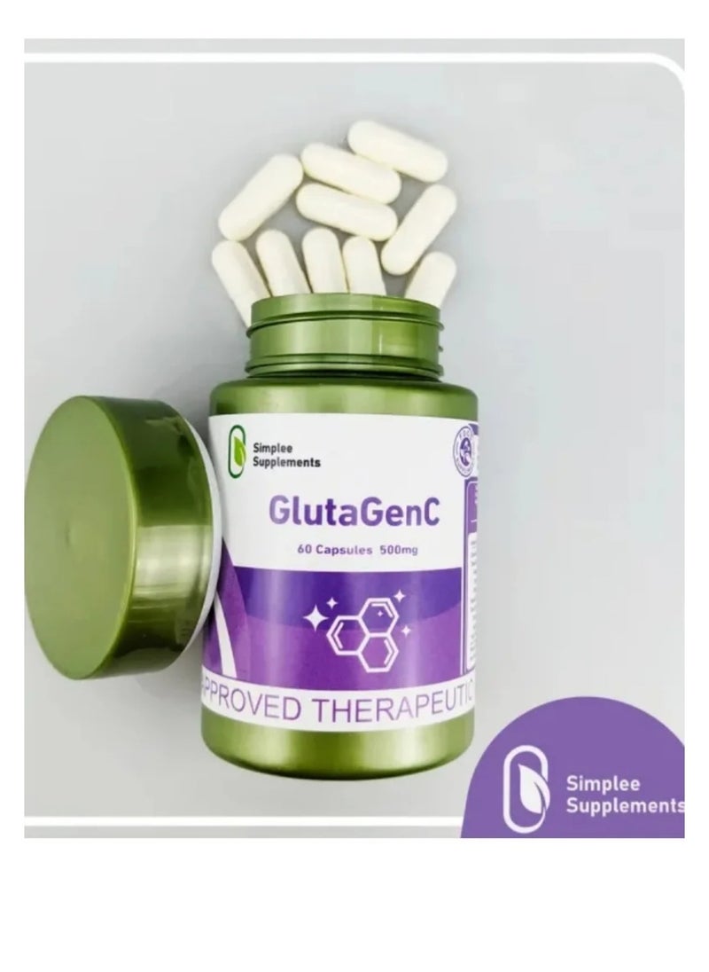 Simplee Supplements Gluta Genc 60 Capsules  - Image 2
