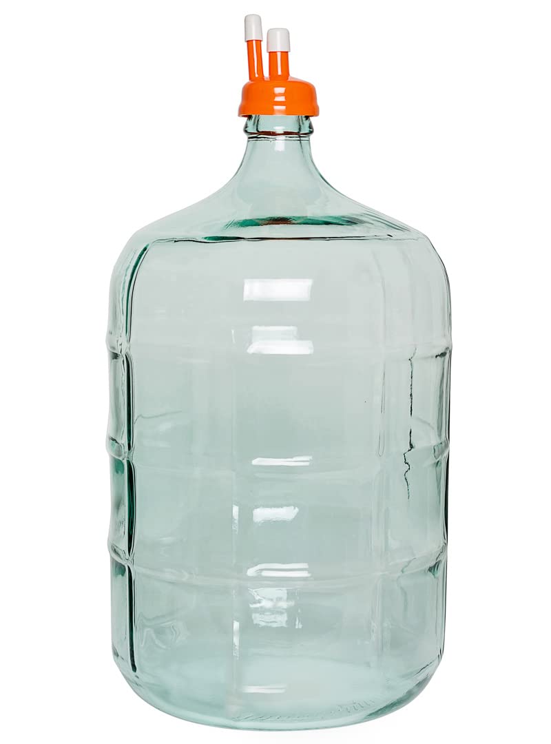 Craft A Brew Brewcraft Orange Carboy Cap, Plastic, 2 Spouts - Image 2