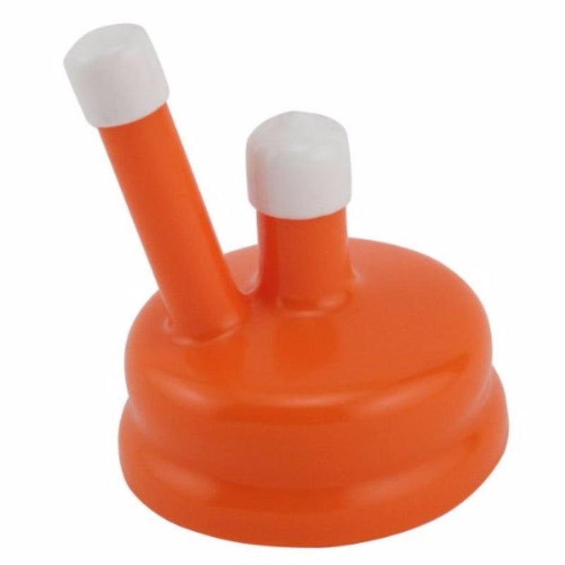 Craft A Brew Brewcraft Orange Carboy Cap, Plastic, 2 Spouts - Image 1