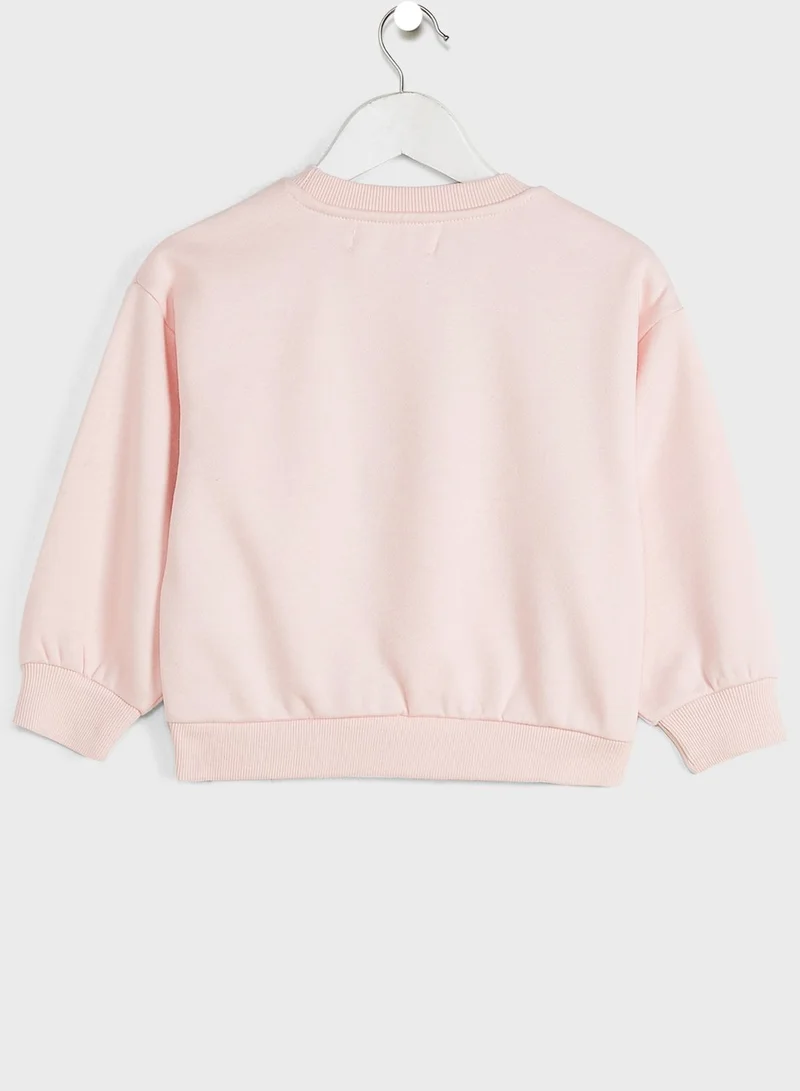 MINOTI Kids Printed Crew Neck Sweatshirt