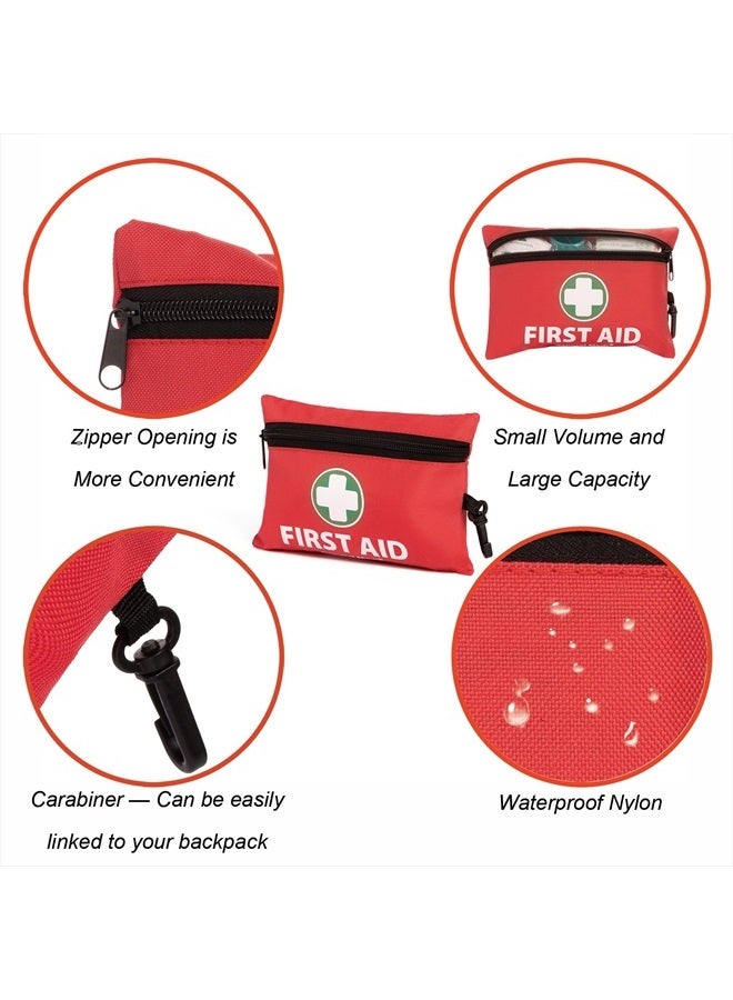 General Medi Mini First Aid Kit, 110 Piece Small First Aid Kit - Includes Emergency Foil Blanket, Scissors for Travel, Home, Office, Vehicle, Camping, Workplace & Outdoor (Red) - Image 3