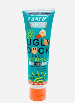 LASER WHITE Ugly Duck Face Sun Block Collagen Whitening Cream Sunscreen 100ml  - Image 1