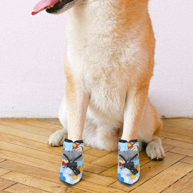 2 Sets of Anti- Dog Shoes Protective Puppy Shoes Convenient Pet Shoes Supple Dog Boots - Image 5