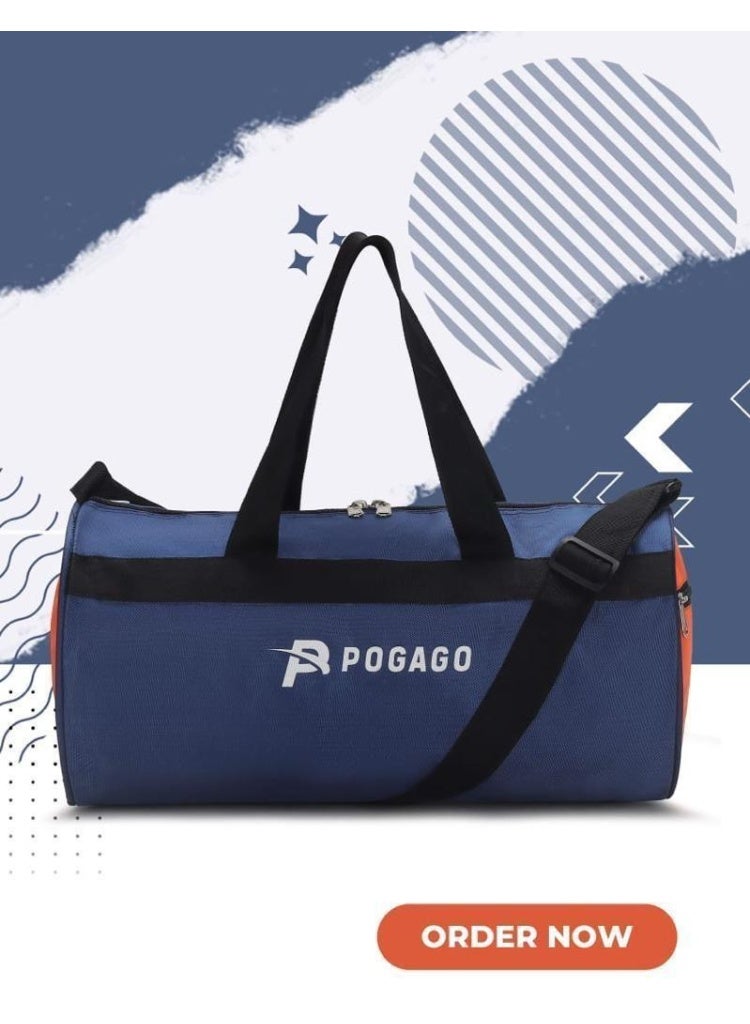 بوجاجو حقيبة رياضية للنساء والرجال والأطفال والبنات وحقيبة سفر دافل وحقيبة أمتعة للياقة البدنية وصالة الألعاب الرياضية والعطلات وحزام كتف للعمل واللياقة البدنية مع حجرة منفصلة للأحذية 22 لترًا - Image 2