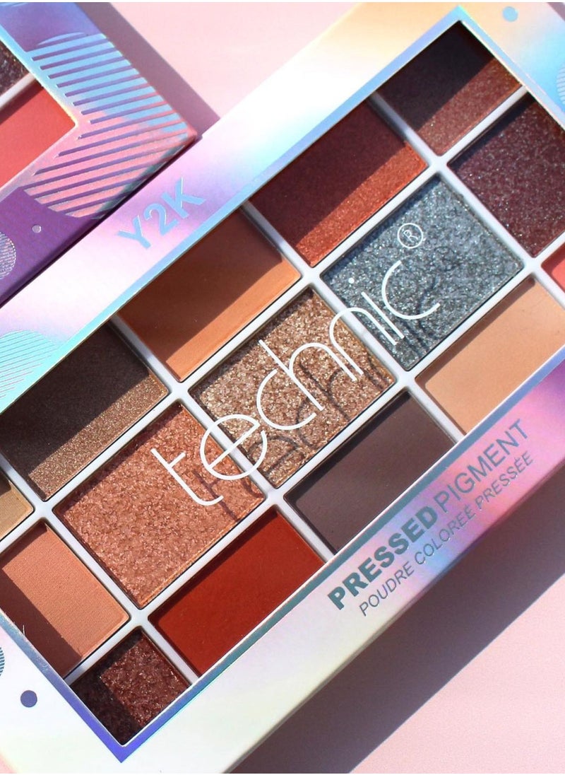 Technic - 15 shades pressed pigments eyeshadow palette- Y2K - Image 1