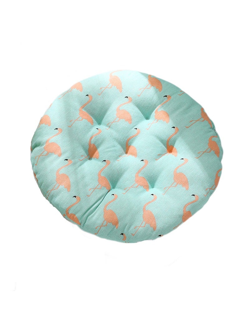 Anna Comfortable Cotton-Linen Breathable Round Chair Cushion for Home and Office - Image 1