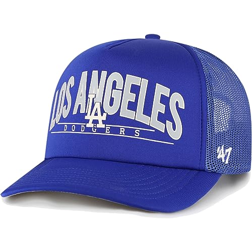 47 Backhaul Foam Mesh Trucker Snapback Adjustable Hat, Adult One Size Fits All - as1, Alpha, one_Size, Los Angeles Dodgers Blue - Image 5