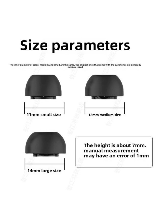 For Samsung Buds3 Pro Earplugs Samsung 3pro Ear Cap Samsung Galaxy Buds3 Pro Earmuffs-Color:Black Small Size/s1-Model:Samsung Galaxy Buds3 Pro Earplugs  - Image 4