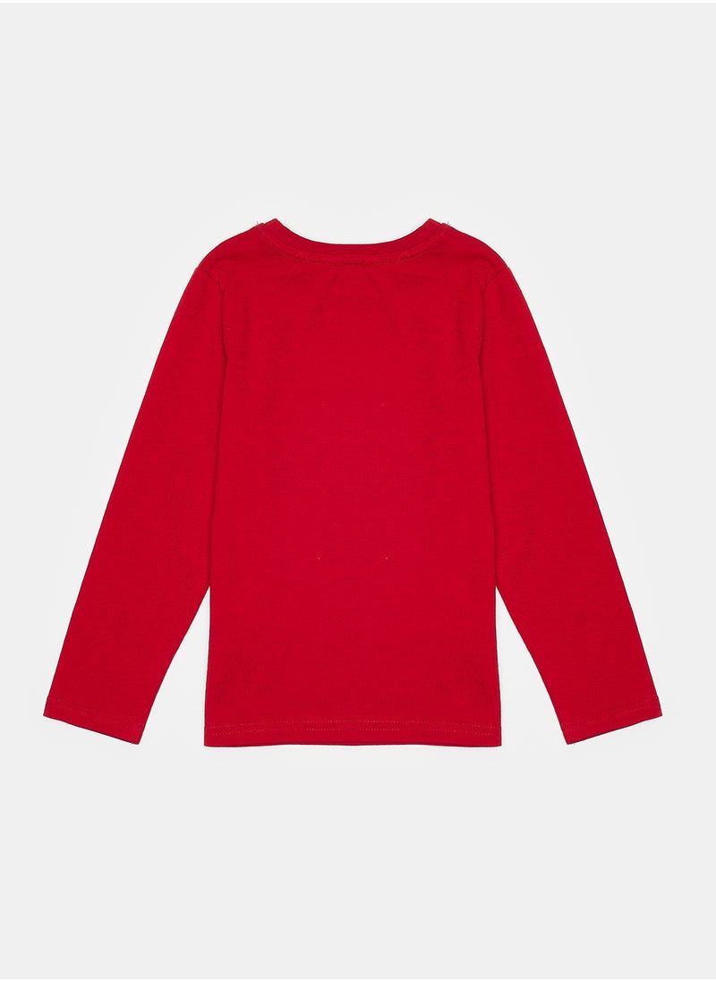 Okaidi Red T-Shirt for Boys  - Image 2