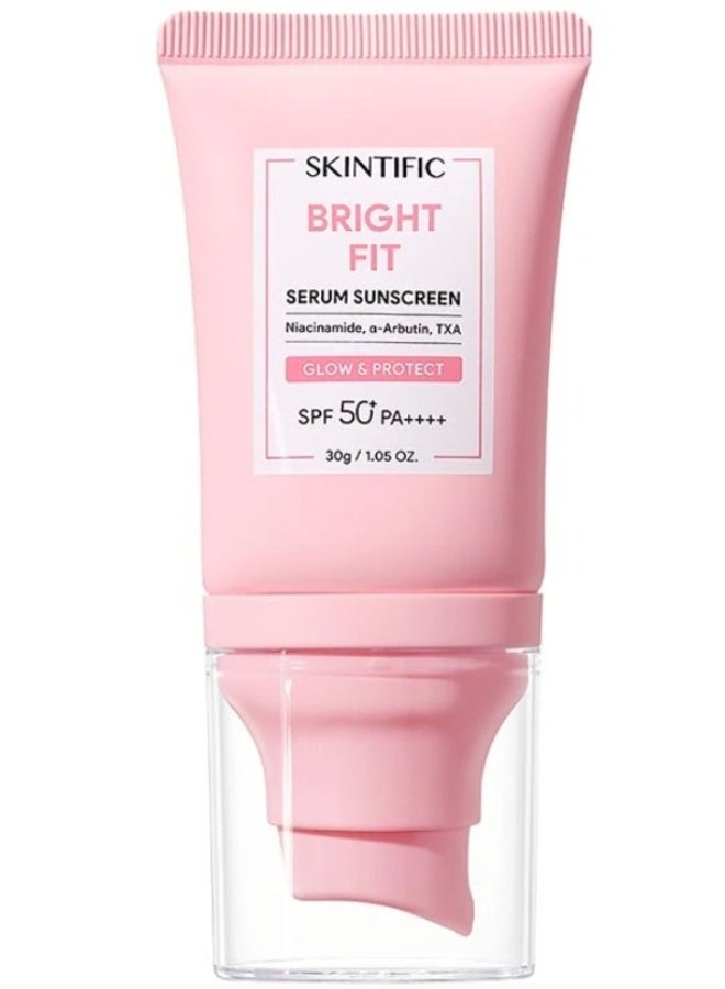 سكينتفيك واقي الشمس سيروم سكينتيفيك برايت فيت بعامل حماية SPF50+ PA ++++ 30 غرام - Image 1