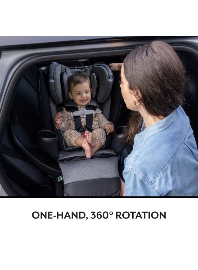 Evenflo Gold Revolve360 Extend All-in-One Rotational Car Seat with SensorSafe (Onyx Black) - Image 2