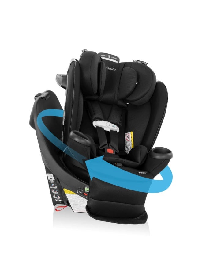 Evenflo Gold Revolve360 Extend All-in-One Rotational Car Seat with SensorSafe (Onyx Black) - Image 1