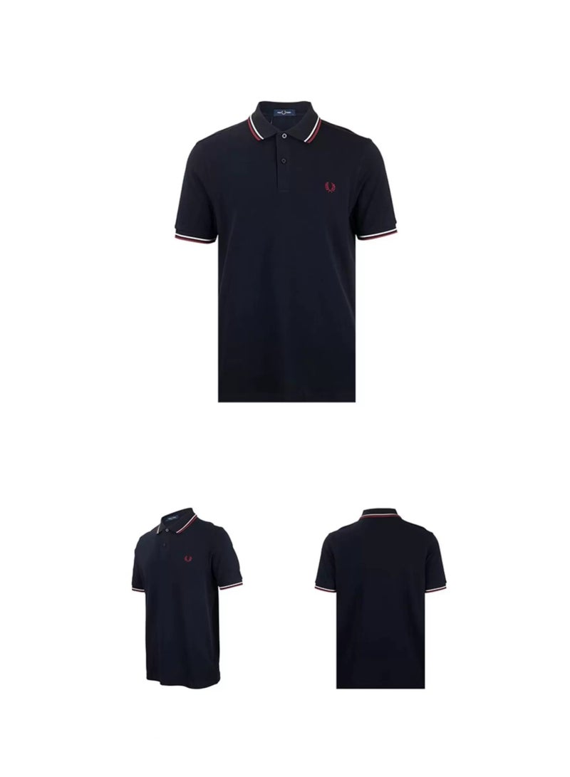 FRED PERRY Slim Fit Men's Polo Shirt - Business Casual Short Sleeve Collared Shirt - Image 3