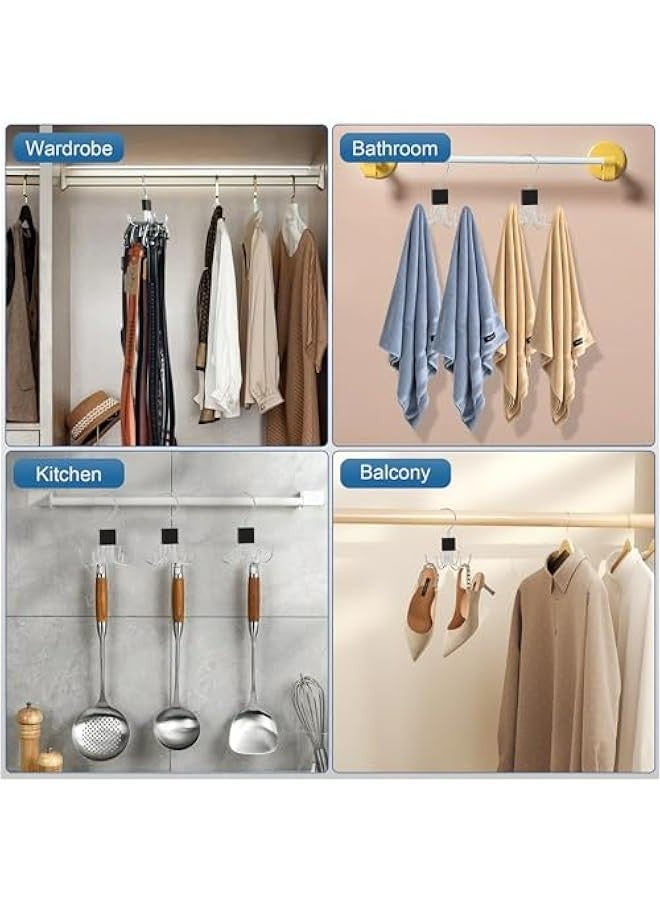 Belt Hanger for 48 Belts, Swivel Closet Organizer for Belts, Vests, Scarves, Space Saving Closet Accessory - Image 2