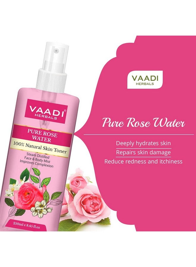 فادي هيربالز ماء الورد لبشرة صحية ورطبة - ماء الورد النقي والطبيعي 100% يقلل من احمرار الجلد والحكة والالتهابات يحسن لون البشرة يمنع شيخوخة الجلد خالٍ من الكحول - 250 مل - Image 4