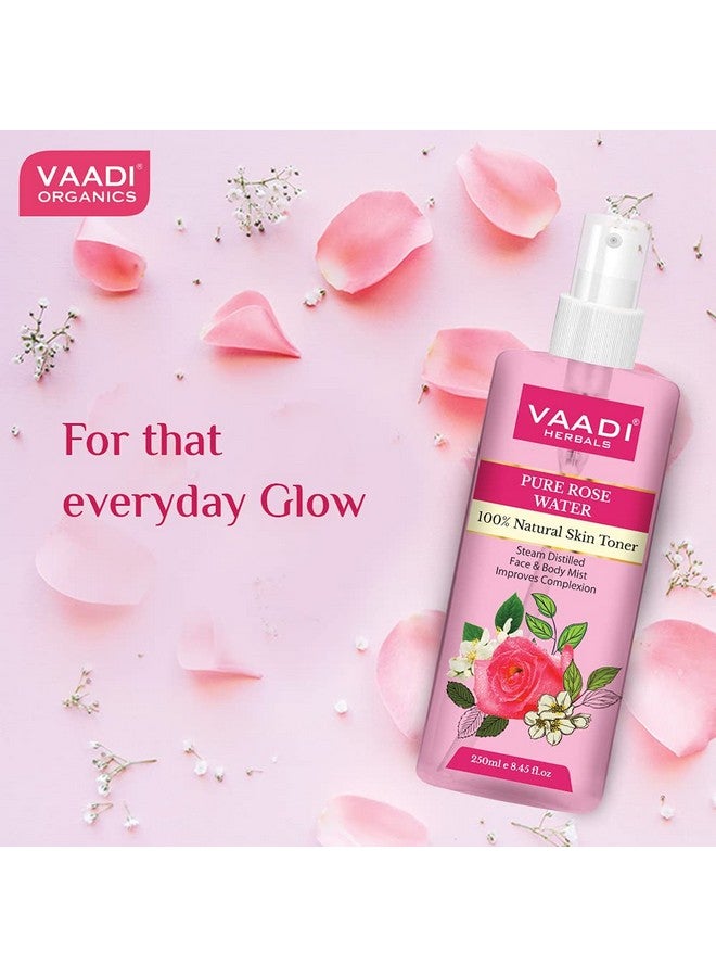 فادي هيربالز ماء الورد لبشرة صحية ورطبة - ماء الورد النقي والطبيعي 100% يقلل من احمرار الجلد والحكة والالتهابات يحسن لون البشرة يمنع شيخوخة الجلد خالٍ من الكحول - 250 مل - Image 3