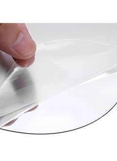 Lifesto Lifesto Oval Shape Adhesive Mirror Sticker for Wall on Tiles Bedroom Living Room Basin Mirror Bathroom Wall Mirror Both Side Sticker Unbreakable Plastic Wall Mirrors  - Image 2