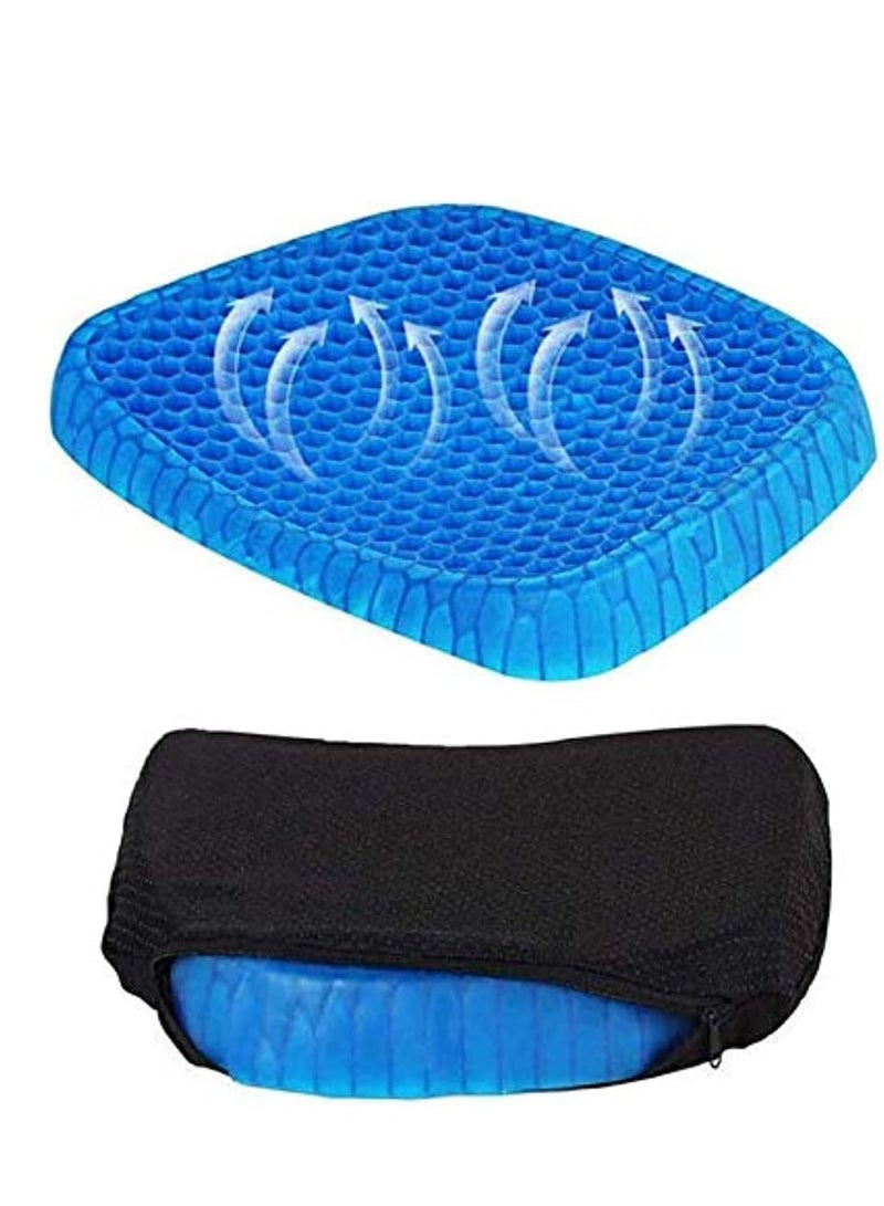 Yameem Egg Sitter Orthopaedics Seat Gel Pad Cushion With Non-Slip Cover Cool Breathable Honeycomb Design Absorbs Pressure Points For Home Car Office Chair Relief Long Sitting Hip Back Waist Spinal Pain - Image 2
