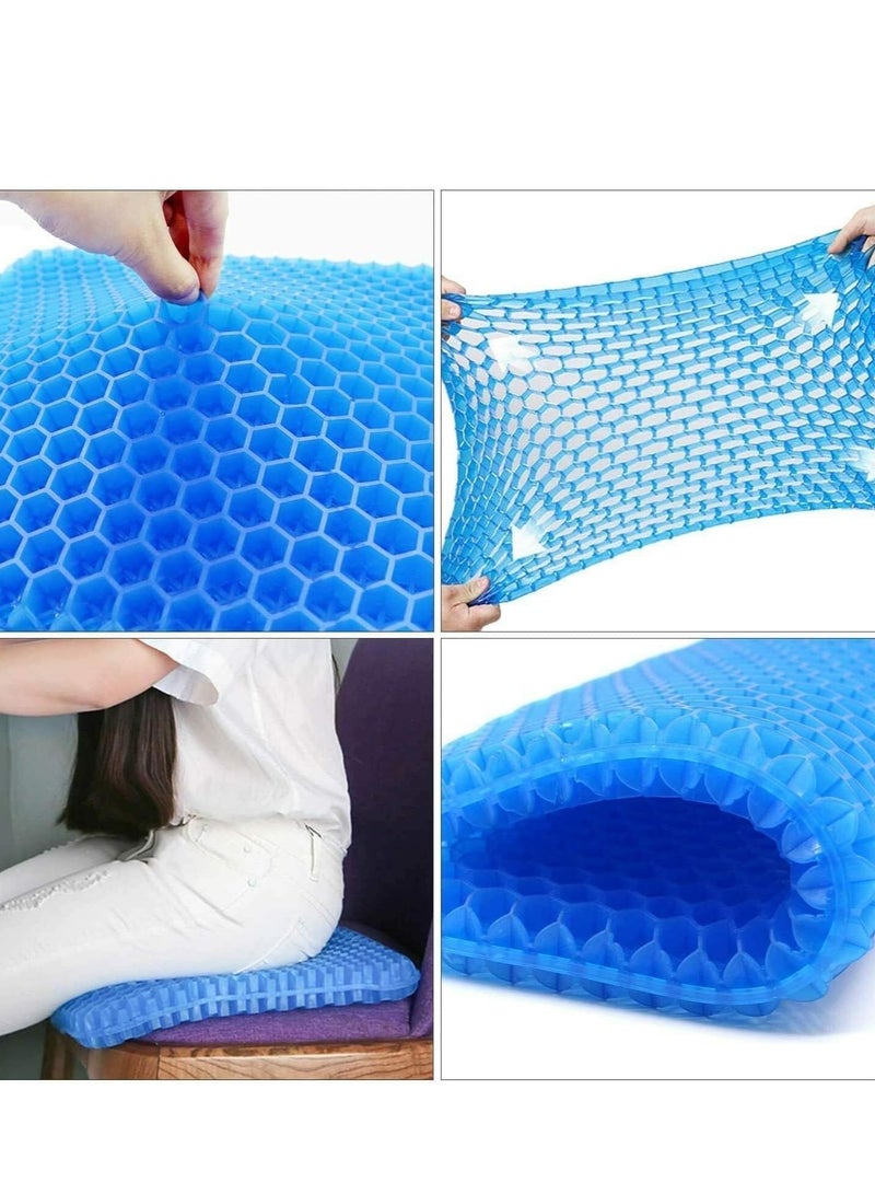 Yameem Egg Sitter Orthopaedics Seat Gel Pad Cushion With Non-Slip Cover Cool Breathable Honeycomb Design Absorbs Pressure Points For Home Car Office Chair Relief Long Sitting Hip Back Waist Spinal Pain - Image 3