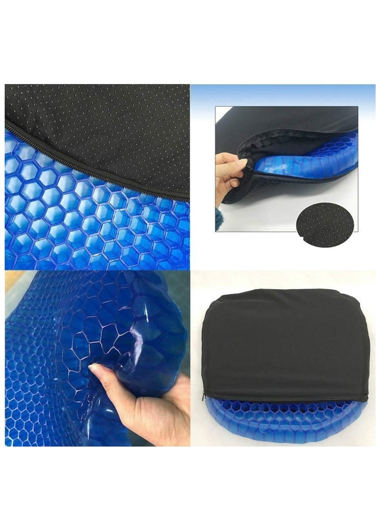 Yameem Egg Sitter Orthopaedics Seat Gel Pad Cushion With Non-Slip Cover Cool Breathable Honeycomb Design Absorbs Pressure Points For Home Car Office Chair Relief Long Sitting Hip Back Waist Spinal Pain - Image 5