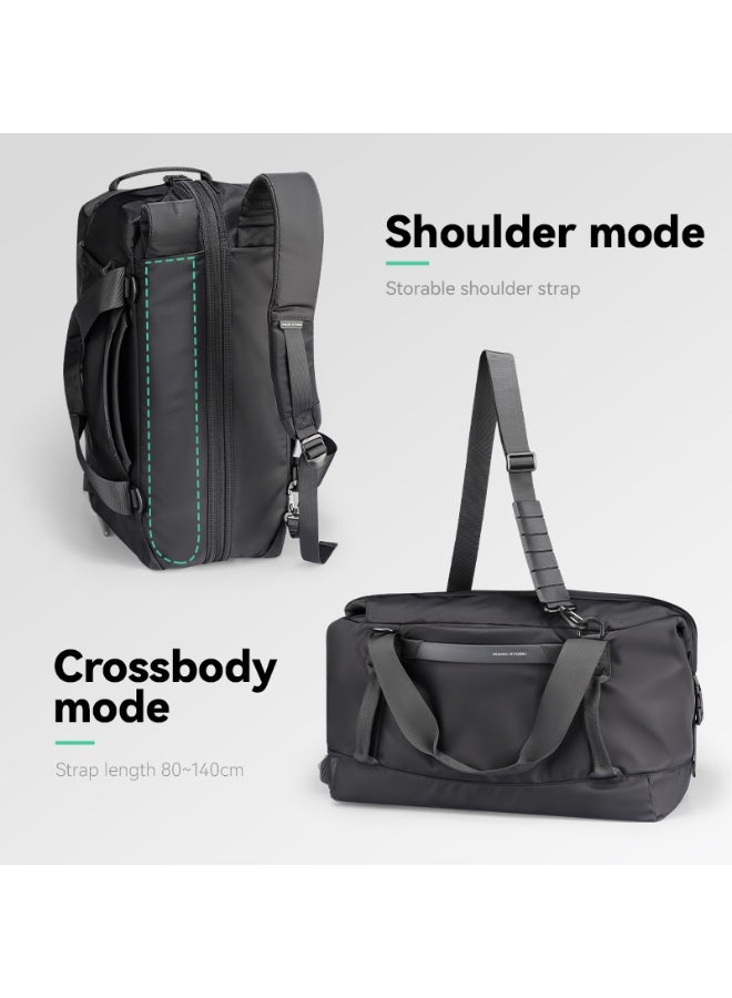 مارك رايدن حقيبة دافل للسفر مارك رايدن - للرجال - سعة  لتر، فصل جاف ورطب، مقاومة للماء من أكسفورد، حقيبة كتف للجيم والسفر - Image 4